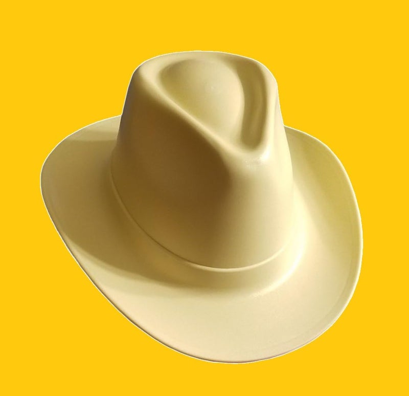 OccuNomix VCB200-15 Vulcan Cowboy Style Hard Hat with Ratchet Suspension, Tan - Image 3